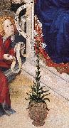 BROEDERLAM, Melchior The Annunciation (detail)  ff oil on canvas